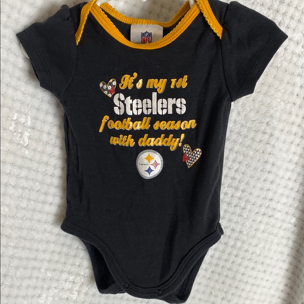 NFL Football Steelers Baby Onesie Bodysuit